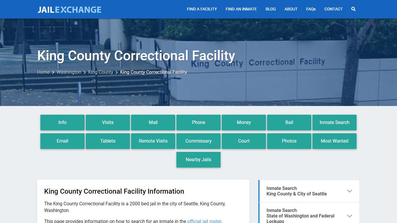 King County Correctional Facility - Jail Exchange